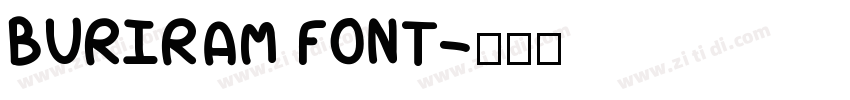 BURIRAM FONT字体转换